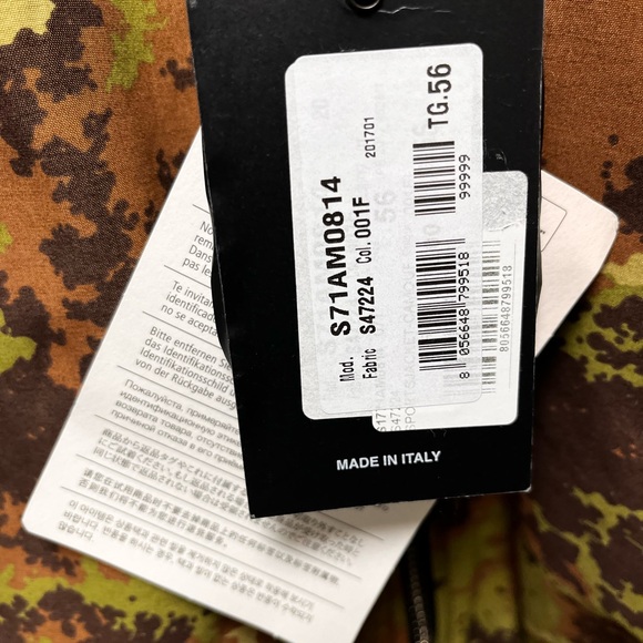 D squared moto leather and camo jacket - Picture 6 of 9